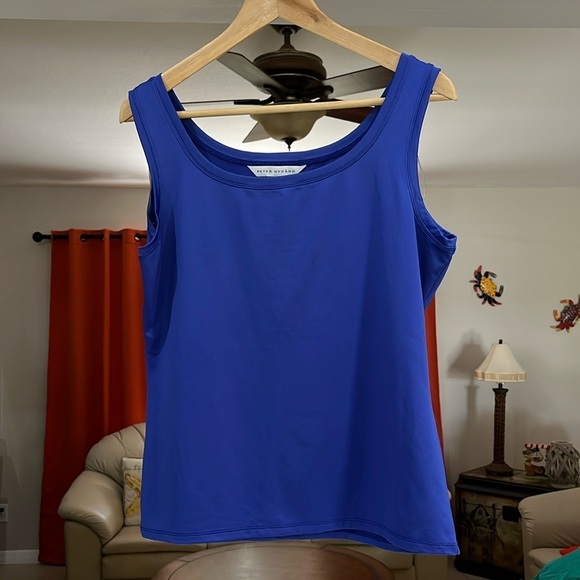 Peter Nygard Women’s NWOT Blue Tank Top Size M - Picture 1 of 4